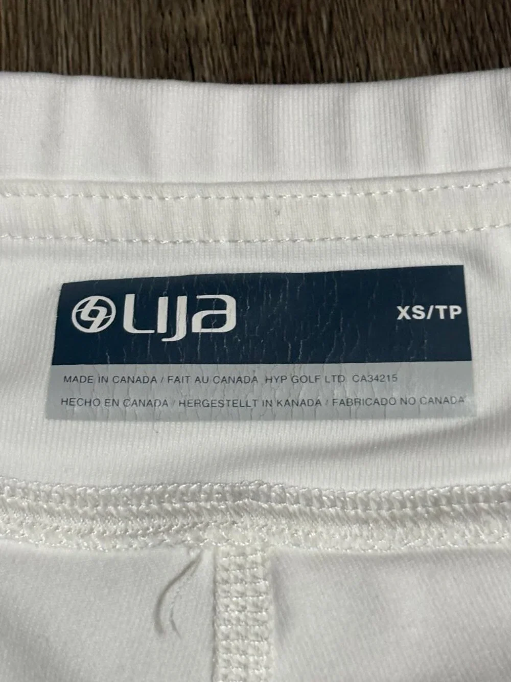 NWT LIJA Golf Skirted Leggings Skort Capri Size XS White